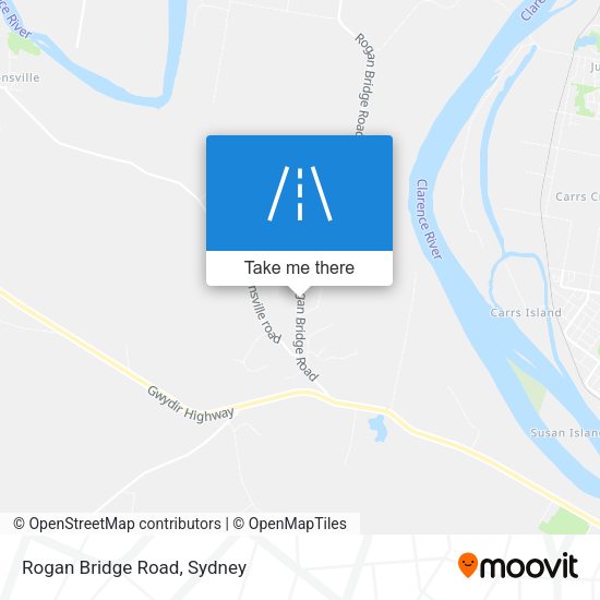 Rogan Bridge Road map
