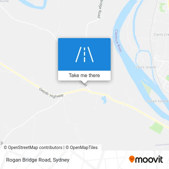 Rogan Bridge Road map