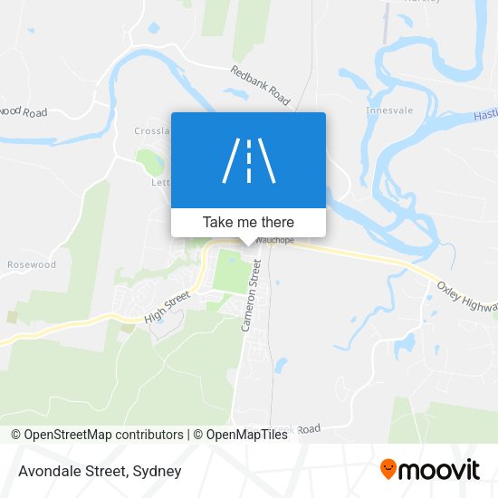 Avondale Street map