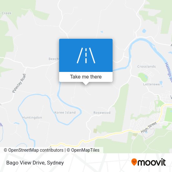 Bago View Drive map