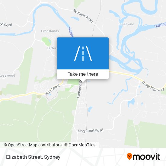 Elizabeth Street map