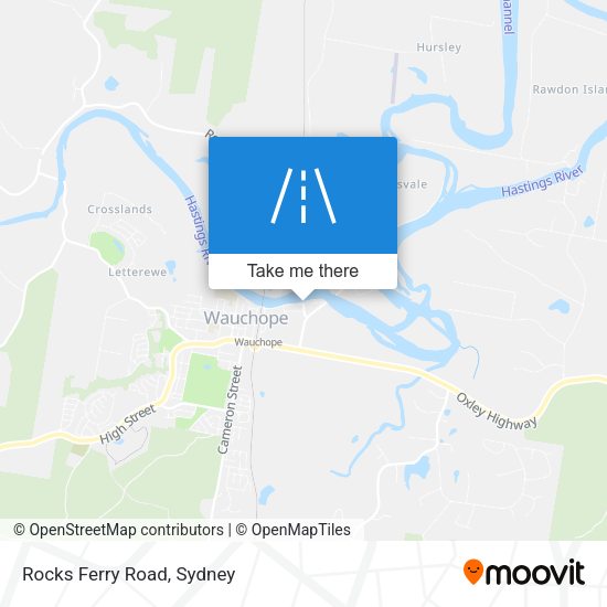 Rocks Ferry Road map