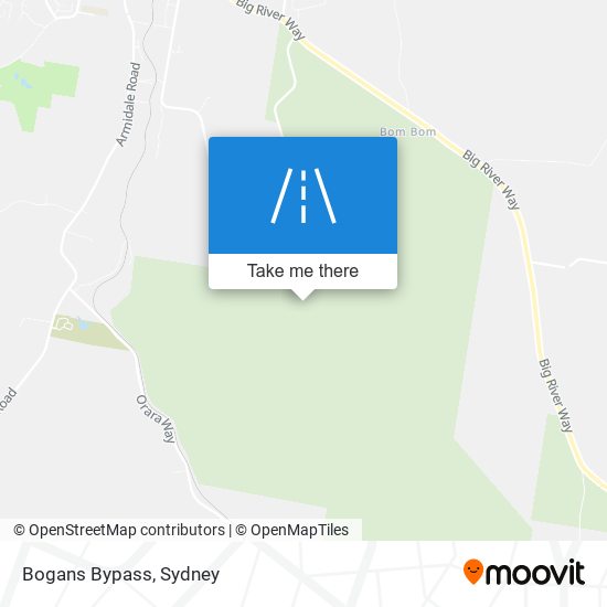 Bogans Bypass map