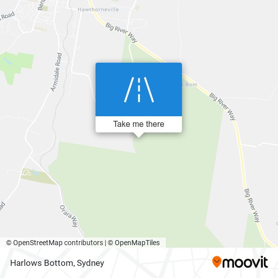 Harlows Bottom map