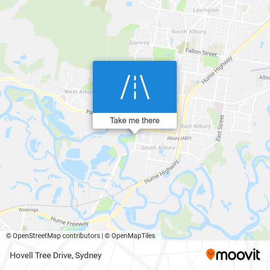 Mapa Hovell Tree Drive