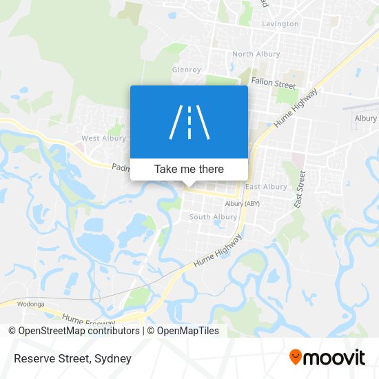 Reserve Street map