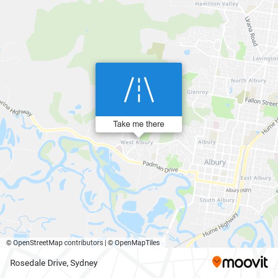 Rosedale Drive map