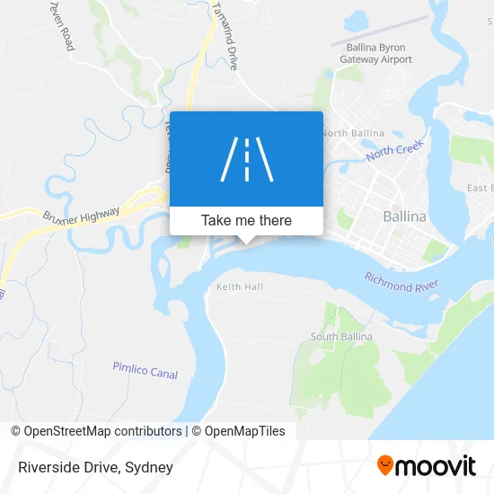 Mapa Riverside Drive