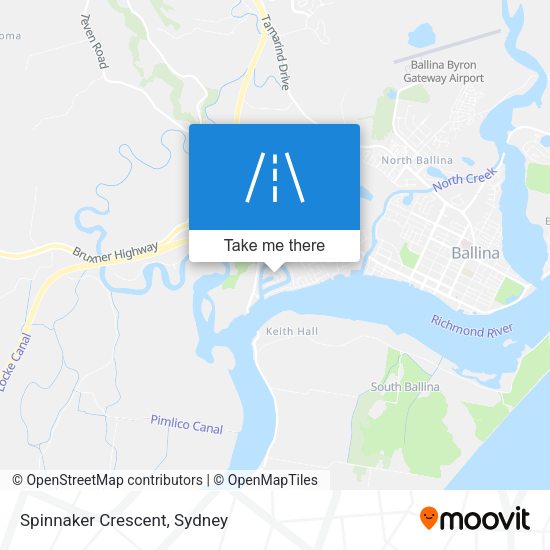 Spinnaker Crescent map
