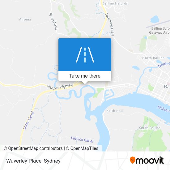 Waverley Place map