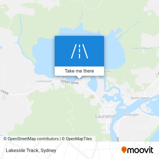 Lakeside Track map