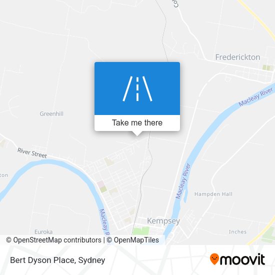 Bert Dyson Place map