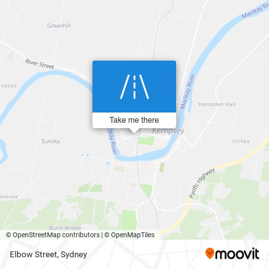 Elbow Street map