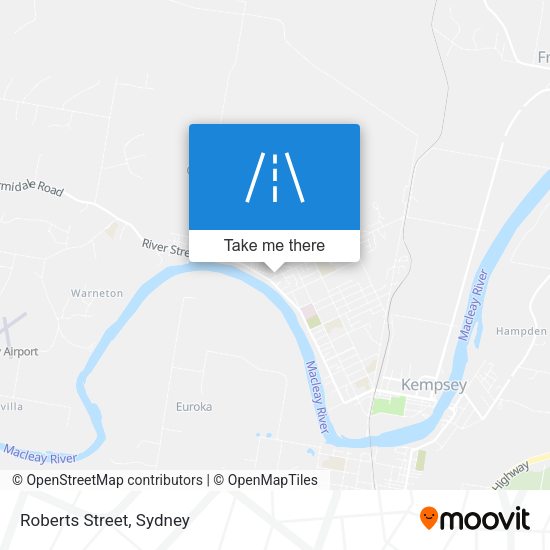 Roberts Street map