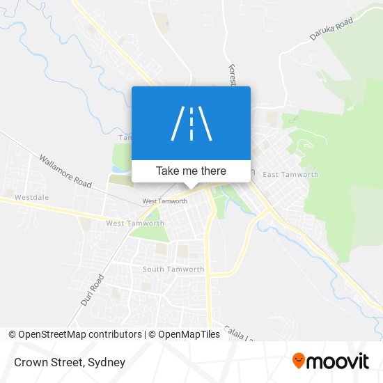 Crown Street map