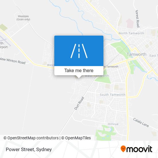 Power Street map