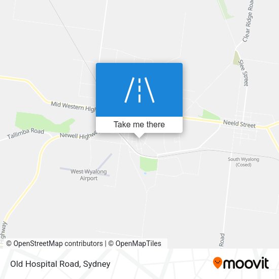 Old Hospital Road map
