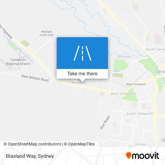 Blaxland Way map