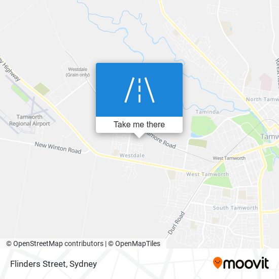Mapa Flinders Street