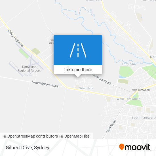 Mapa Gilbert Drive