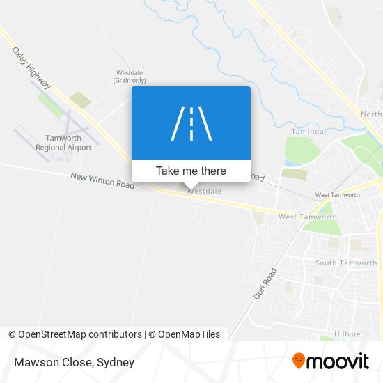 Mawson Close map