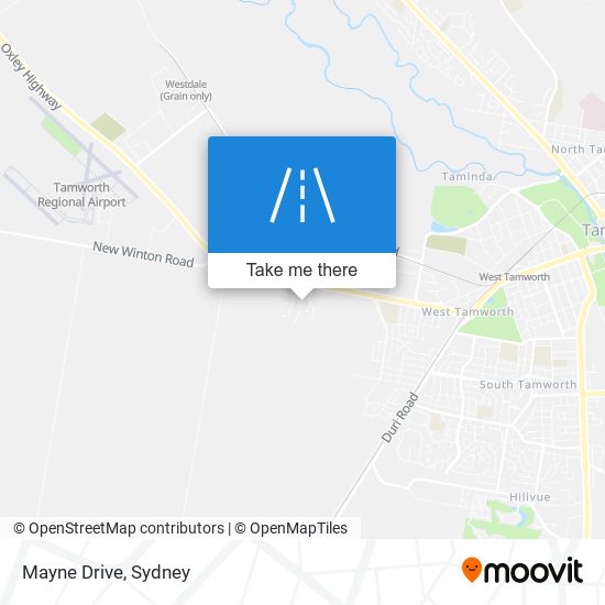 Mapa Mayne Drive
