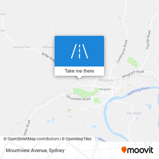 Mapa Mountview Avenue