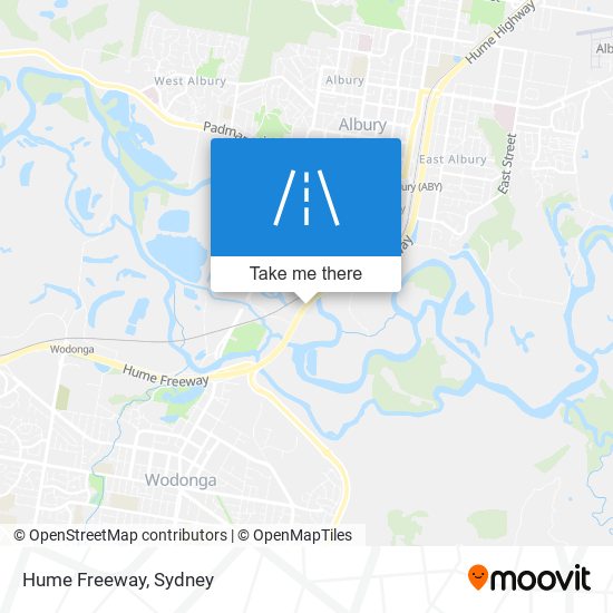 Mapa Hume Freeway