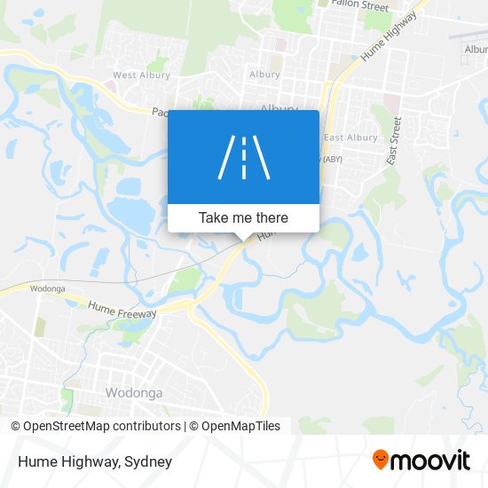 Hume Highway map