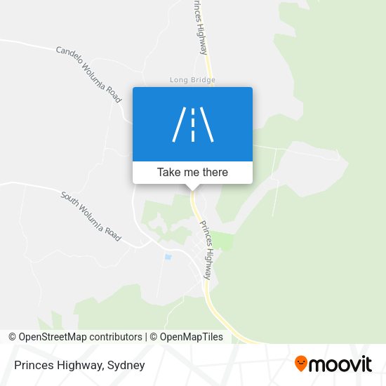 Princes Highway map