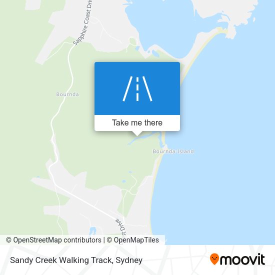 Sandy Creek Walking Track map