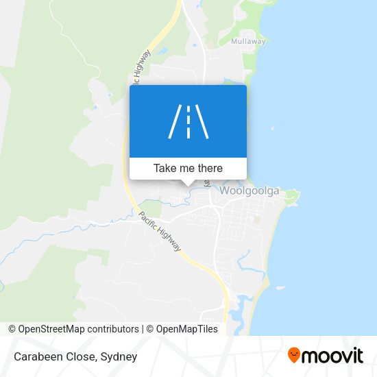 Carabeen Close map