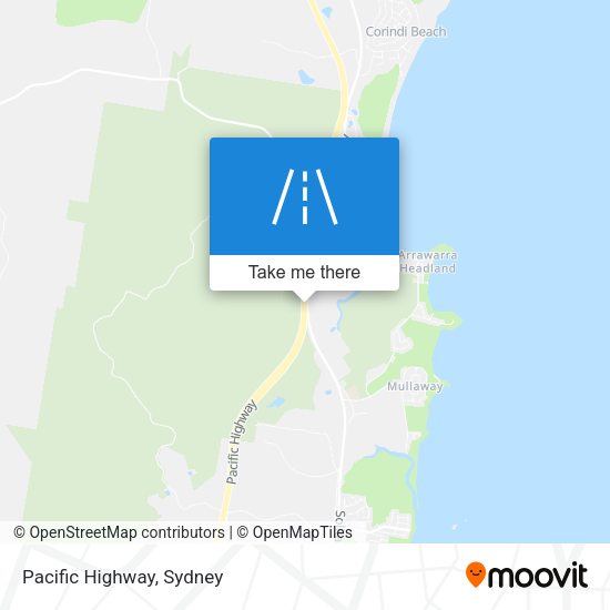 Pacific Highway map