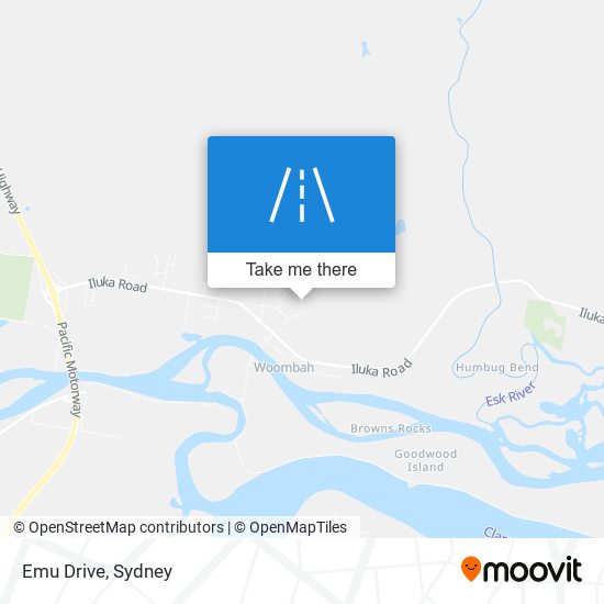 Mapa Emu Drive