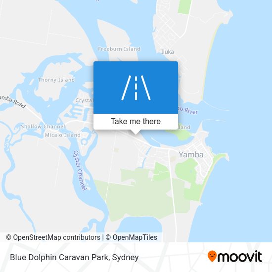 Blue Dolphin Caravan Park map