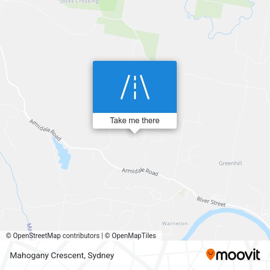 Mahogany Crescent map