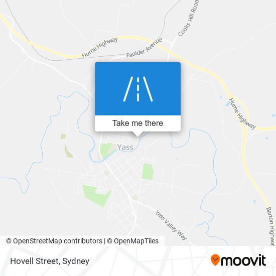 Hovell Street map
