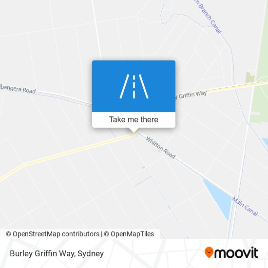 Mapa Burley Griffin Way