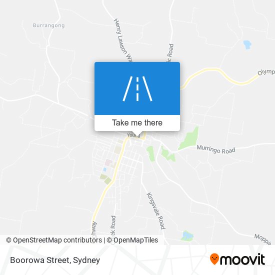Mapa Boorowa Street