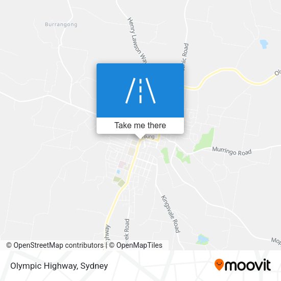 Olympic Highway map