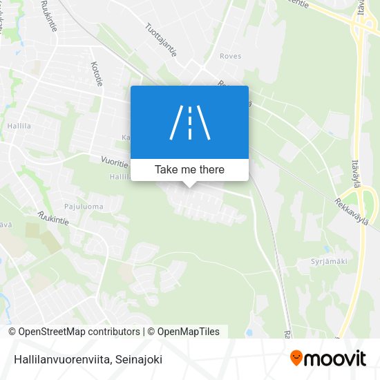 Hallilanvuorenviita map