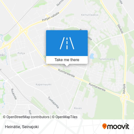 Heinätie map