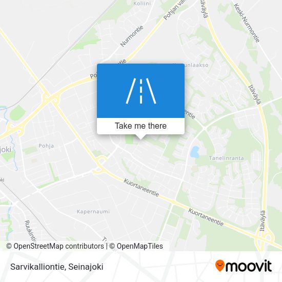 Sarvikalliontie map