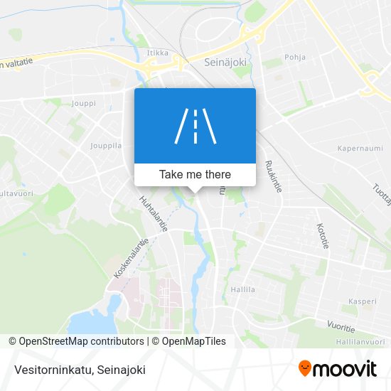 Vesitorninkatu map