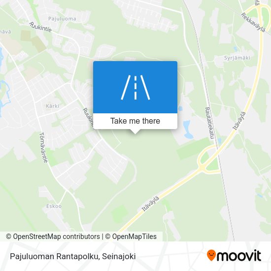 Pajuluoman Rantapolku map