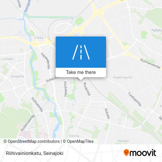 Riihivainionkatu map