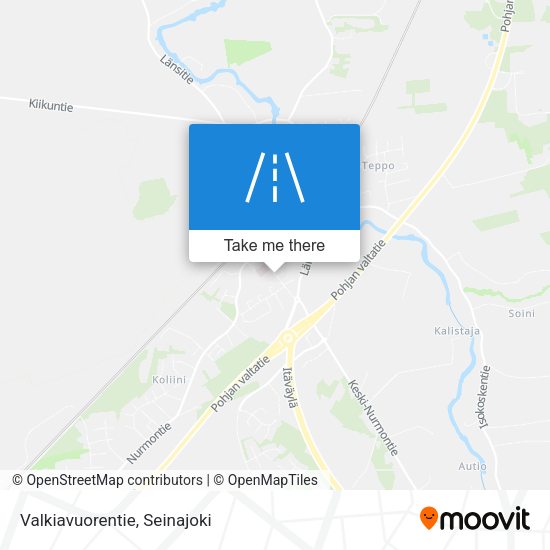 Valkiavuorentie map