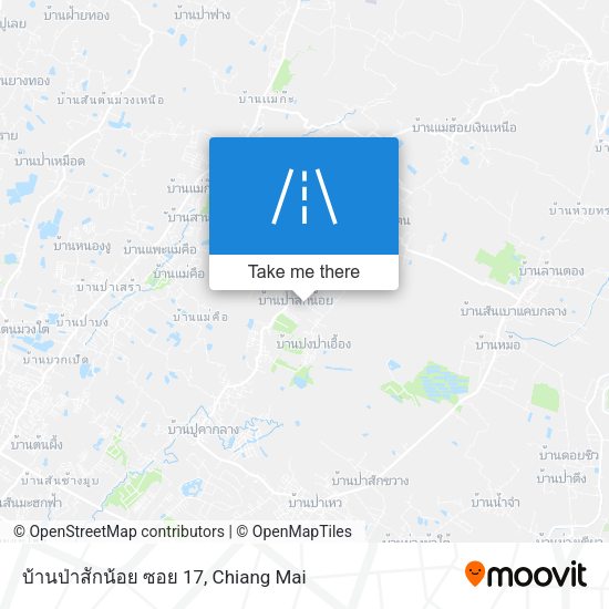 บ้านป่าสักน้อย ซอย 17 map