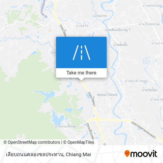 เลียบถนนคลองชลประทาน map