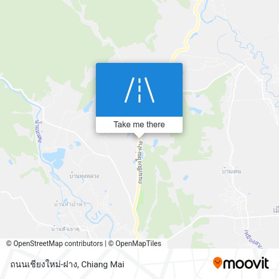 ถนนเชียงใหม่-ฝาง map